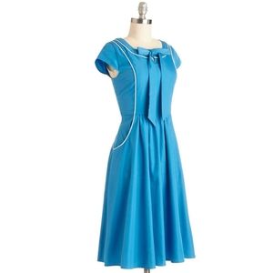 Modcloth Azure Enough Sky Blue Midi Dress Sz M NWT